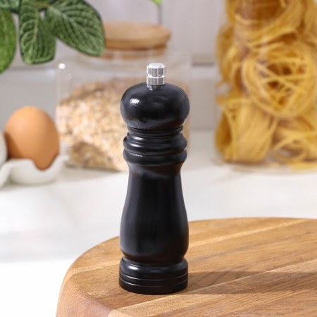 Mill for Dilyan spices, 15.5 × 4.5 cm, metallic mechanism, color black tree-2
