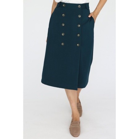 Skirt from costume fabric with buttons on the front, size 42-5