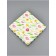 Cookie box, confectionery packaging, "tulips", 21 x 21 x 3 cm