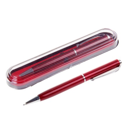 Gift handle, ball "classics" in a plastic case, rotary, burgundy with silver inserts-1