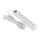 Extension cord Standard 5 nests, 5m, 3x1.0mm², s/s, with a switch, 2 USB, white Rexant