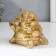 Souvenir Polystone "Pyramid from Turtles" Gold 11.5x9.5x14.5 cm