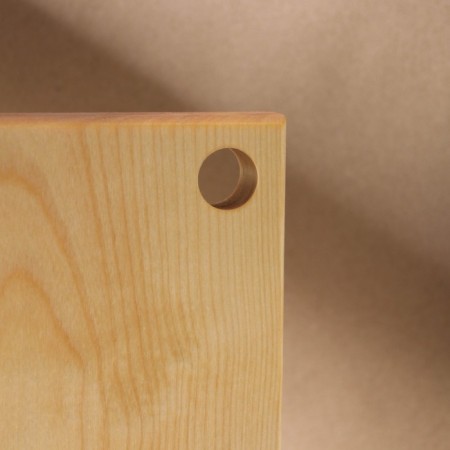 Groot board with a hole ADELICA, 26 × 16 × 2 cm, covered with oil, whole birch-2
