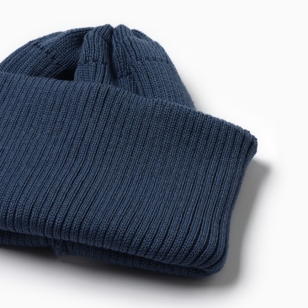 Baby hat, blue color, size 52-56-2
