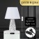 Traffic lamp with lampshade Risalux "Loretti", E14, 40 W, 25 × 25 × 38 cm