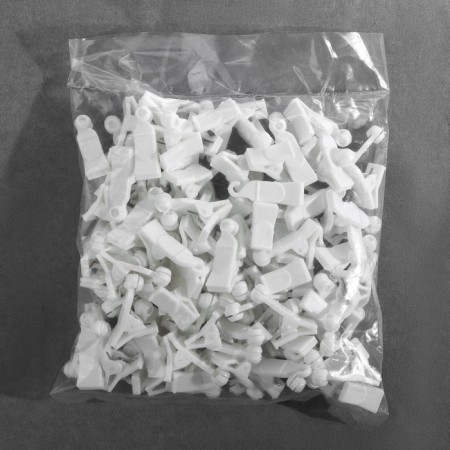 Close for curtains, 35 × 20 × 10 mm, white color-2