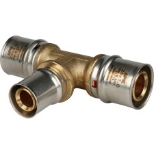 Тройник-пресс STOUT SFP-0005-262026, d=26 х 20 х 26 мм, переходной, латунь