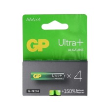 Battery Alkalin GP Ultra Plus Alkaline, AAA, LR03-4BL, 1.5V, blister, 4 pcs