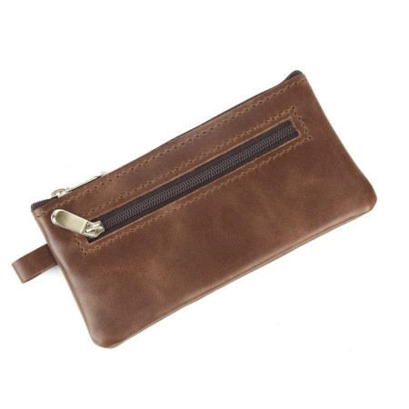 Key of zipper, length 14 cm, brown color-3