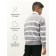Sweater Knitted Children's Amarobaby Strip, Height 140 cm, Gray Color