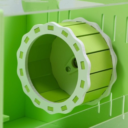 Rodent cage, acrylic, green, 29 x 23.5 x 26 cm-5