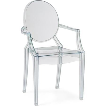 Plastic stool Luis plastic/transparent 54x54x92 cm