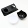 Plastic bowls on a black stand 27.5 x 14 x 15 cm black/white