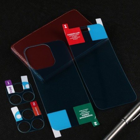 Krutoff protective glass set for the iPhone 14 Pro Max, the front and rear parts + camera