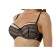 Women's bras of Lengy, size 80c, black color with silver peon