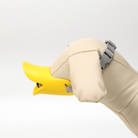Silicone fixing muzzle, size S (ohm 12 cm, Osh 17-30 cm), yellow-4