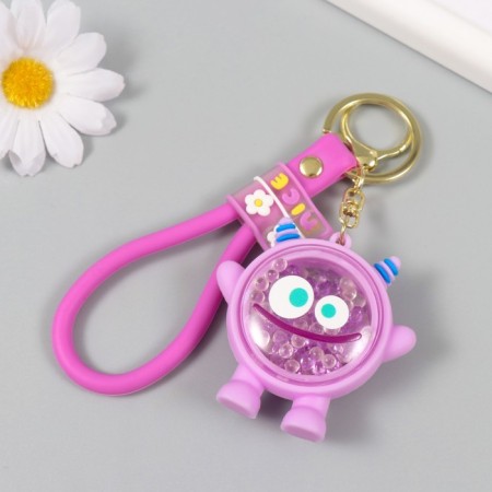 Trick rubber with carbine, strap "Chudik" with decor 6x5x2.5 cm-2
