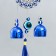 Wind Music Metal "Openwork Circle" from the evil eye 2 bells 24 cm