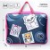 Folder with handles Textile A4, 350 x 270 x 100 mm, calligrata top "cats"