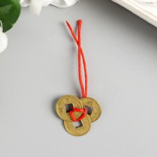 Suspension 3 coins of bronze d = 1.5 cm