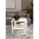 Journal table, 500 × 450 × 473 mm, color white shag.