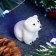 New Year's figure soap "White Bear" 10g
