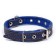 Collar combined leather/tarpaulin, dimensionless, 56 x 2.5 cm, Osh 25-51 cm, blue