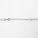 The necklace with pearls "Heart" openwork drops, white color in silver