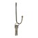 Hook furniture tundra TKO012, one -rod, bronze, 50 pcs