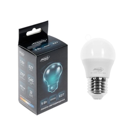 Luazon Lighting, G45, 5 W, E27, 450 LM, 4000 K, daylight, daylight-1