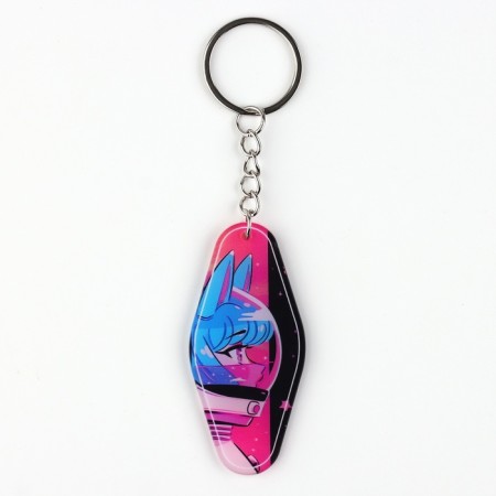 ANime key keychain, 10.5 x 3 cm-2