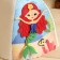Banch hat for children with an applique of the Mermaid "Red", felt