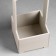 Kashpo - wooden box 13.5x13.5x30 cm light -gray Provence