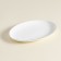 A plate for serving SL Home "Cascon", 25.4 × 18.5 × 2.5 cm, oval, bone porcelain, white