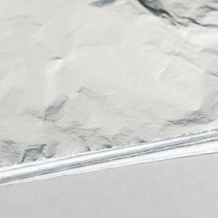 Potal for decorating a set of 50 sheets "silver" 14x14 cm-2