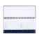 Planning dated 2025, Attomex. Arkona, 64 sheets, solid cover of boumvinyl with foam rubber, block 70 g/m2, blue, 294 x 142mm