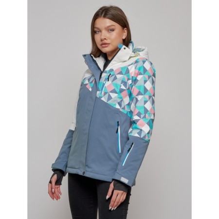 Ski jacket female, size 50, white color-1