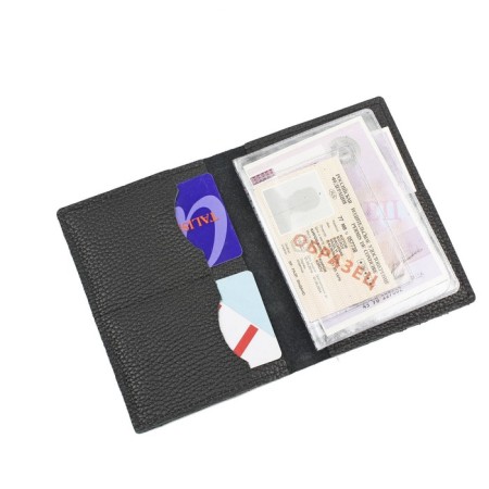 Cover for auto documents without fastening, black color-3