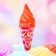 Lip gloss "ice cream", a mix of flowers and aromas