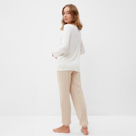 Kit (jumper, trousers) female minku, the color of Ecc/Dark beige rr 42-4