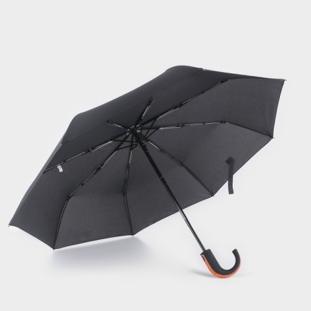 Automatic "Strong" umbrella, 3 additions, 8 spokes, r = 48 cm, black color-2