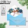 Envenue for Money Gift "Happy Year", house, software touch, embossing, 19 x 9.2 cm, New Year