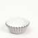 Baking shape round, 3.5 x 2 cm white