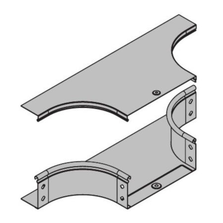 DKC 38040 cover, to the T-shaped branch, DPT, horizontal, base 50 mm