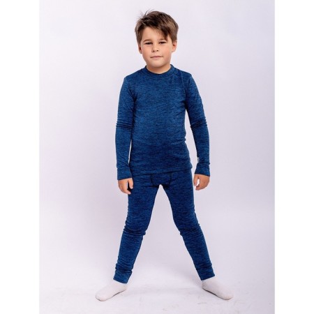 Thermal underwear for a boy, height 122 cm, blue color