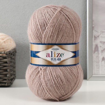 Yarn "Angora Real 40" 60% acrylic, 40% wool 430m/100g (541 mink)