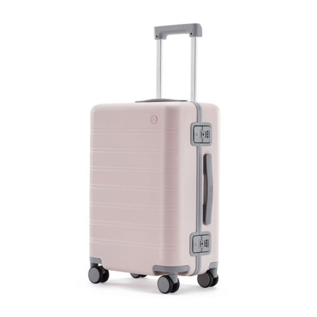 Suitcase Ninetygo Manhattan Frame Luggage, 20 ", 39l, TSA Castle, Pink