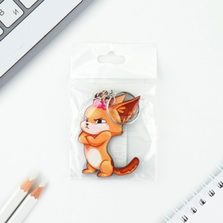 Key keychain wooden "Obzhenka dog", 4.5 x 6 cm-4