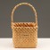 A set of wicker baskets, sequoia, 18x18x15/29.5 cm, 15x15x12/27.5 cm, 2 pcs., Natural