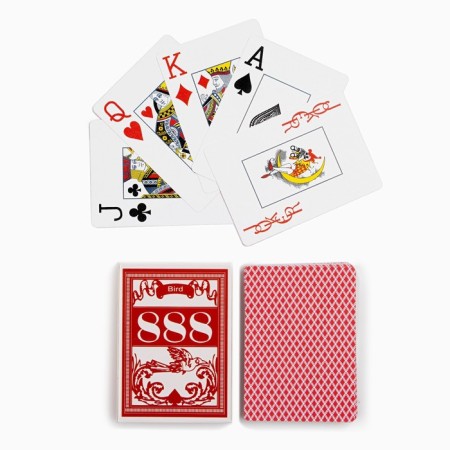 Plastic Plastic Cards "888", 54 pcs, 28 μm, 6.3 x 8.8 cm
